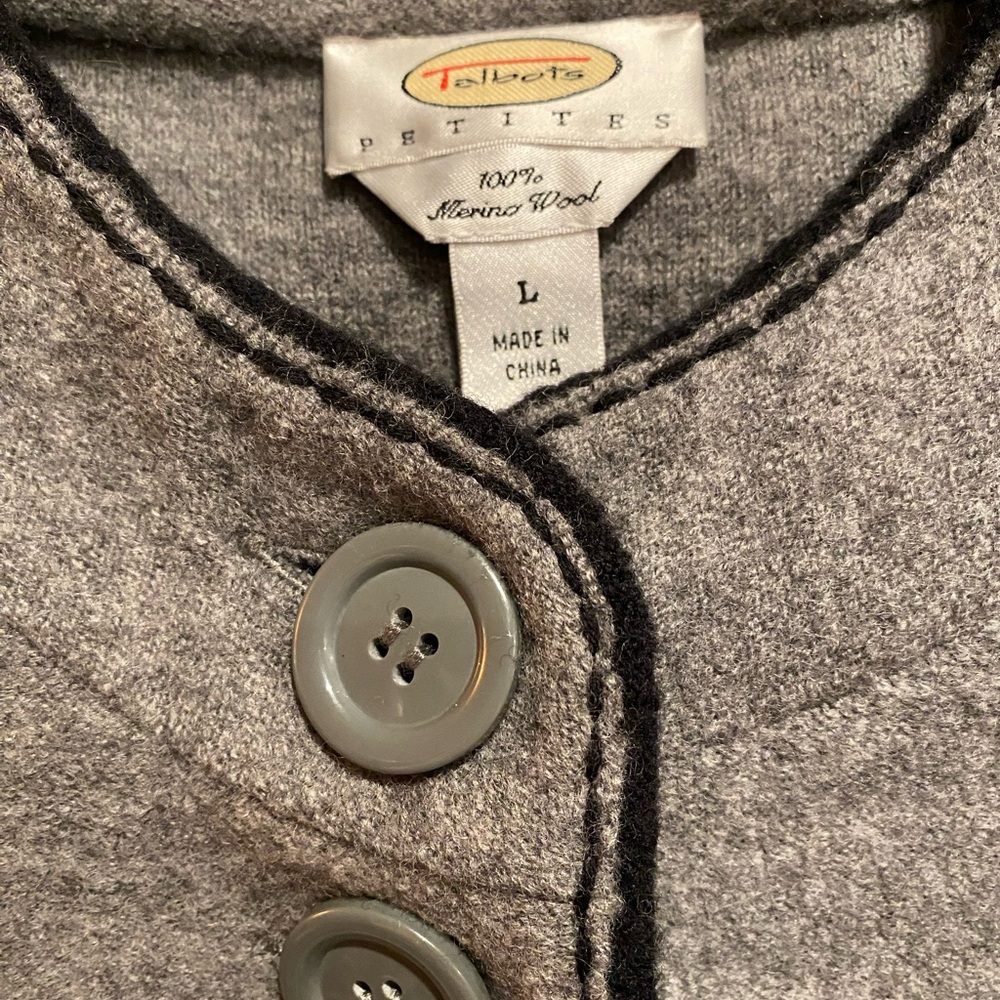 TALBOTS Vintage 100% Merino Wool Jacket - Picture 3 of 5